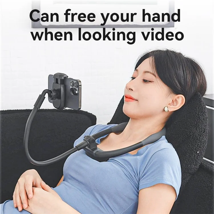 YESIDO C291 Neck Mount Phone Holder Aluminum Alloy Rotation View Phone Neck Bracket