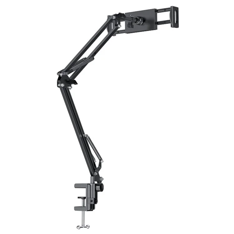 YESIDO C296 Adjustable Aluminum Alloy Arm Lazy Phone Tablet Holder Stand Bedside Desk Clip-On Bracket