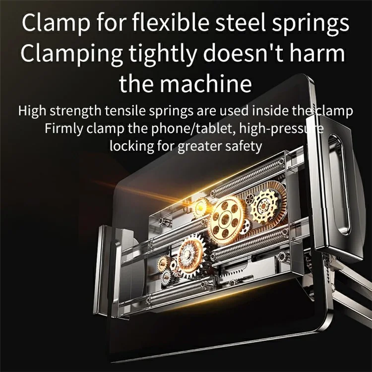 YESIDO C296 Adjustable Aluminum Alloy Arm Lazy Phone Tablet Holder Stand Bedside Desk Clip-On Bracket