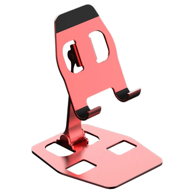 YY-018 Suporte de Mesa Dobrável para Telefone Tablet - Vermelho
