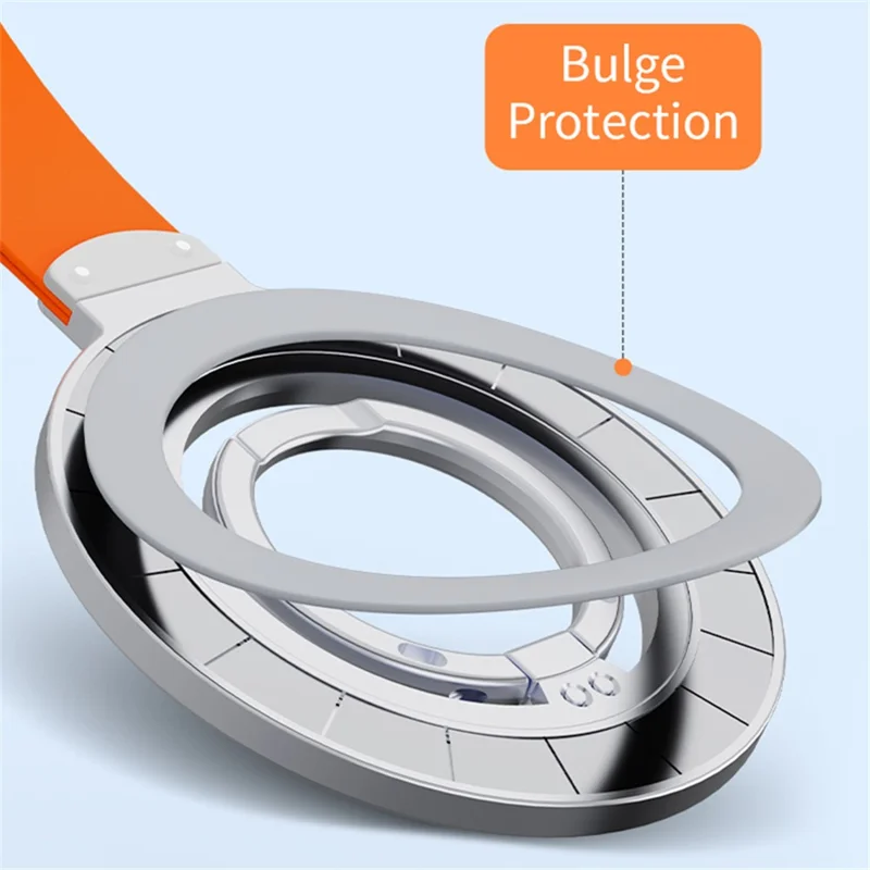 Magnetic Phone Ring Holder Glittery Finger Grip Phone Back Kickstand - Black / Black