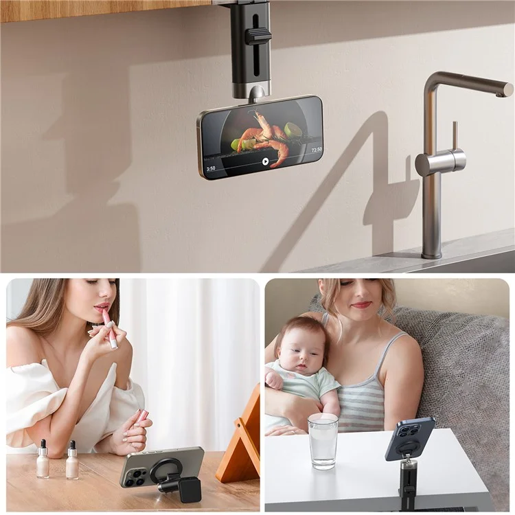 JOYROOM JR-ZS413 Soporte de Viaje Magnético de Sobremesa Pinza Teléfono Titular
