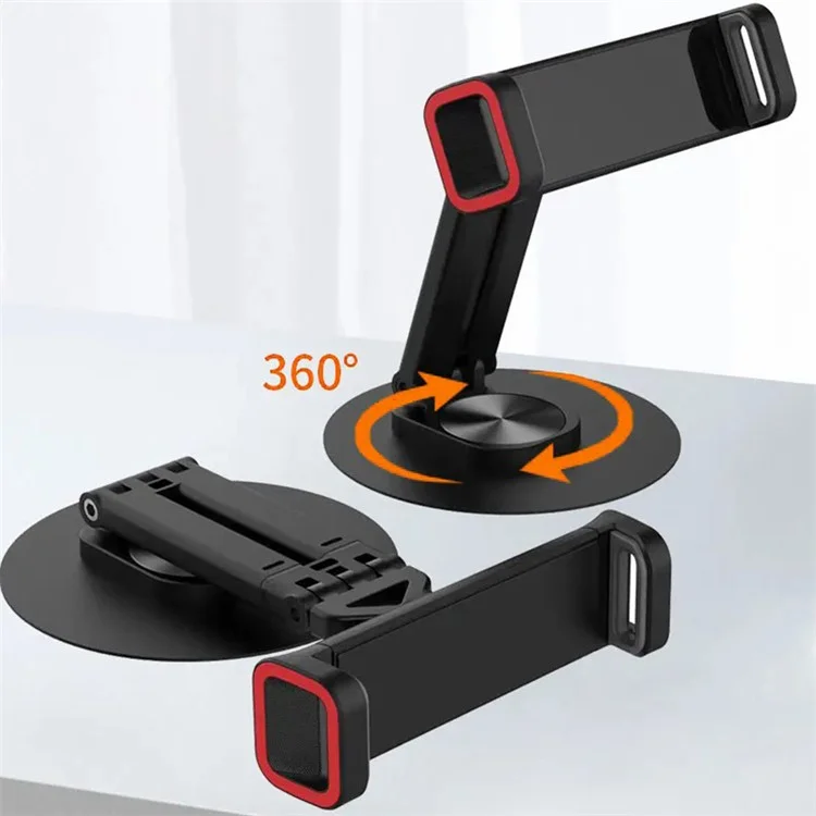 JMARY MK-63 Base girevole a 360 gradi Supporto da scrivania pieghevole per telefono / tablet