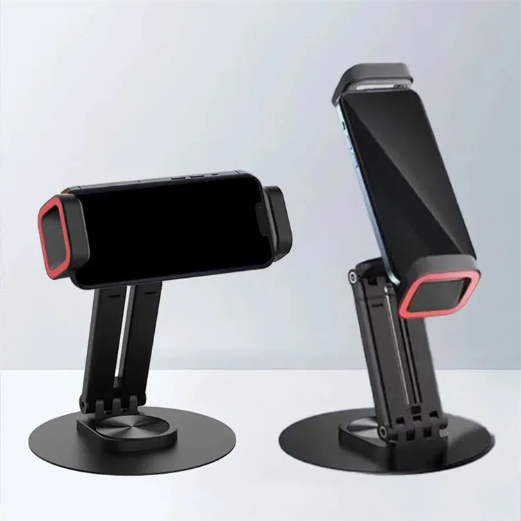 JMARY MK-63 Base girevole a 360 gradi Supporto da scrivania pieghevole per telefono / tablet