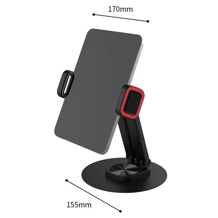 JMARY MK-63 Base girevole a 360 gradi Supporto da scrivania pieghevole per telefono / tablet