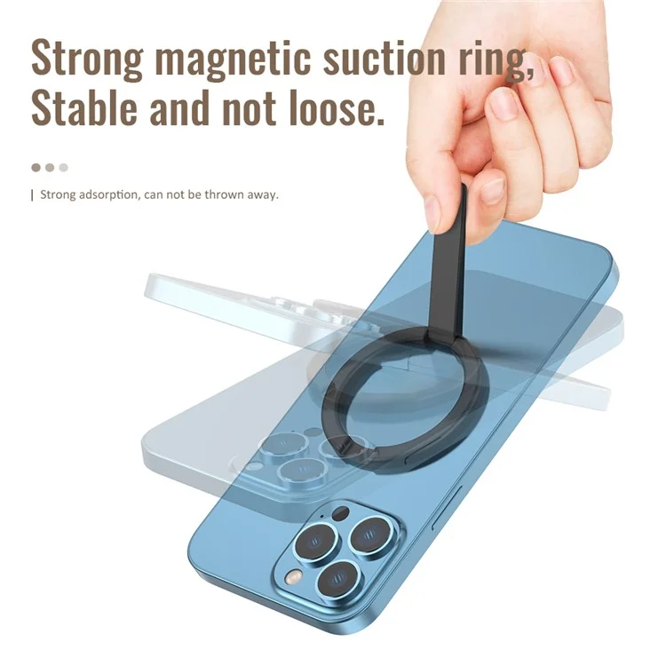 AHASTYLE WG74 Phone Kickstand Compatible with MagSafe Zinc Alloy Phone Holder - Silver