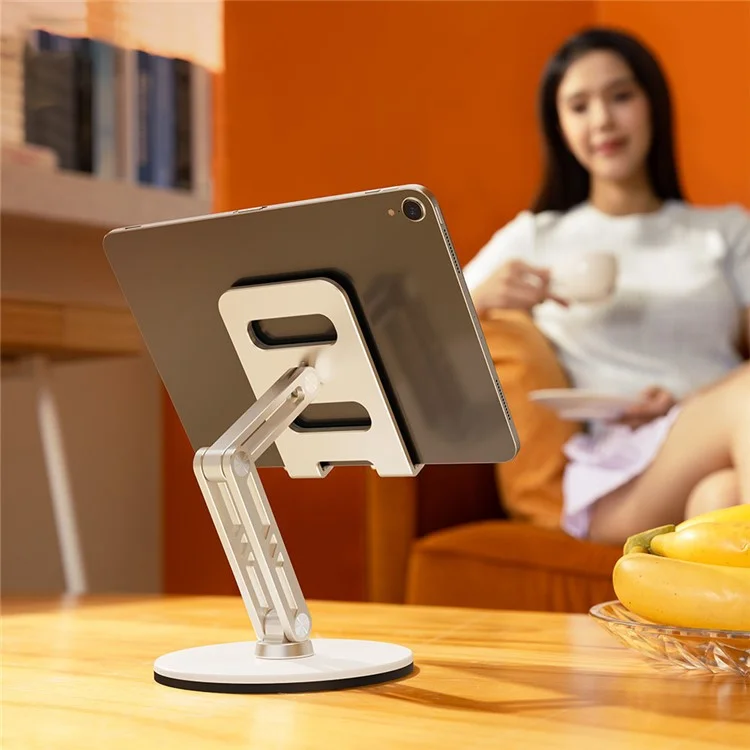 XUNDD XDHO-034 Rotation Tablet Stand Holder Desktop Mount Display Holder - Silver