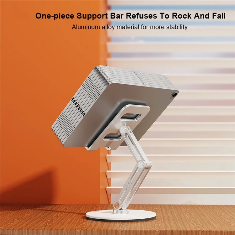 XUNDD XDHO-034 Rotation Tablet Stand Holder Desktop Mount Display Holder - Silver