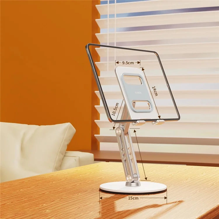 XUNDD XDHO-034 Rotation Tablet Stand Holder Desktop Mount Display Holder - Silver