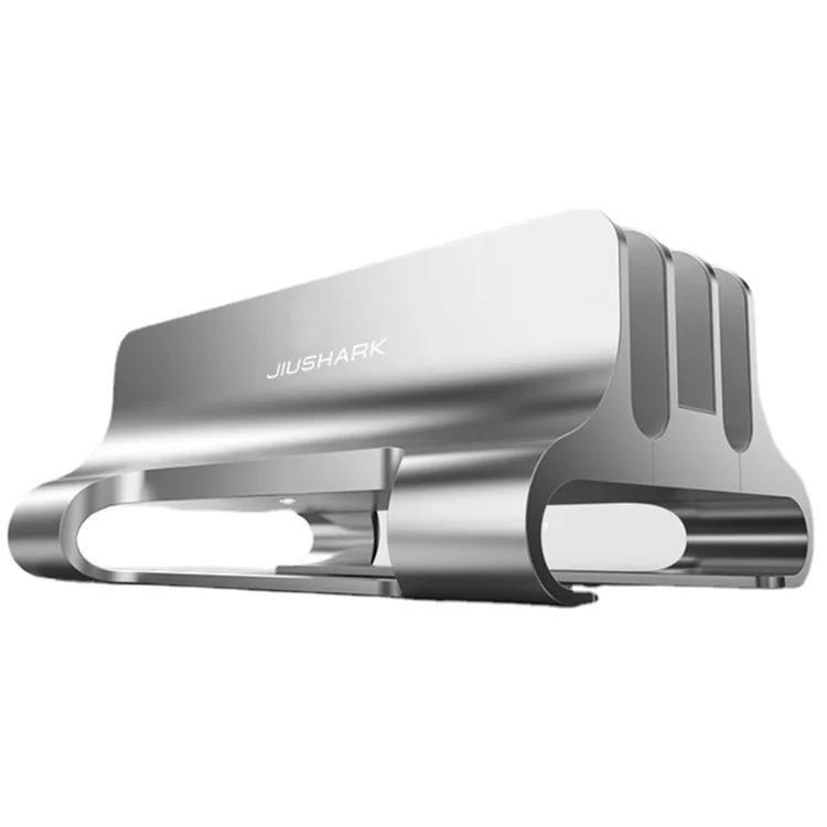 JIUSHARK JSNB-2X 3-Slot Vertical Laptop Stand Holder Tablet PC Desk Organizer Display Mount