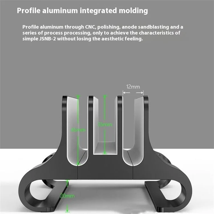 JIUSHARK JSNB-2X 3-Slot Vertical Laptop Stand Holder Tablet PC Desk Organizer Display Mount