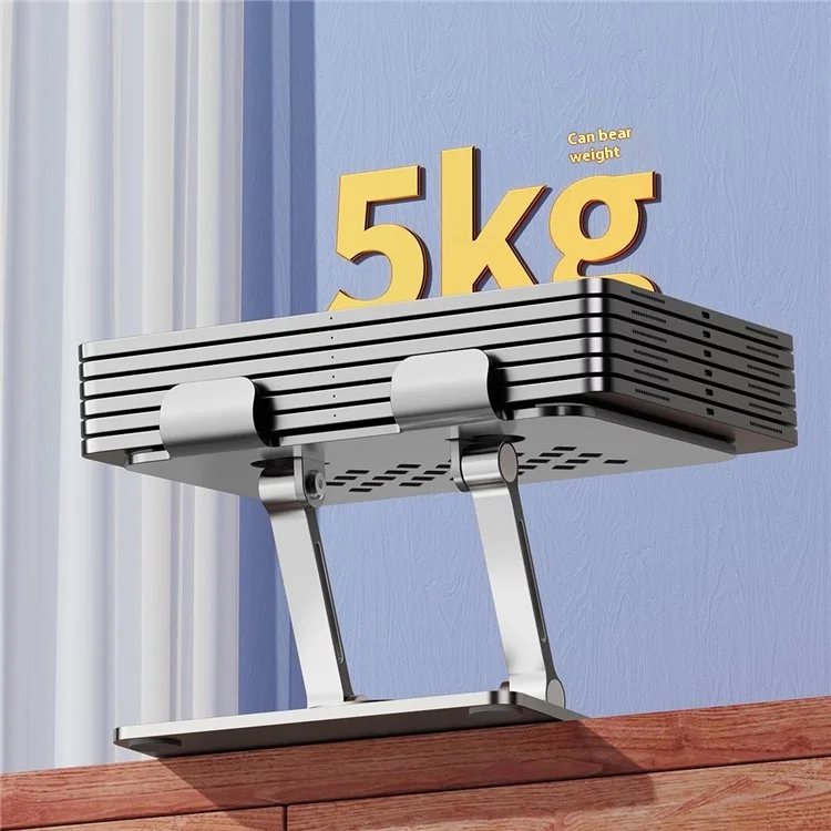 Stand de Bureau Creux de Rhombus XWJ-2081 Avec Base Rotative à 360 Degrés Pour Les Téléphones / Comprimés - Argent