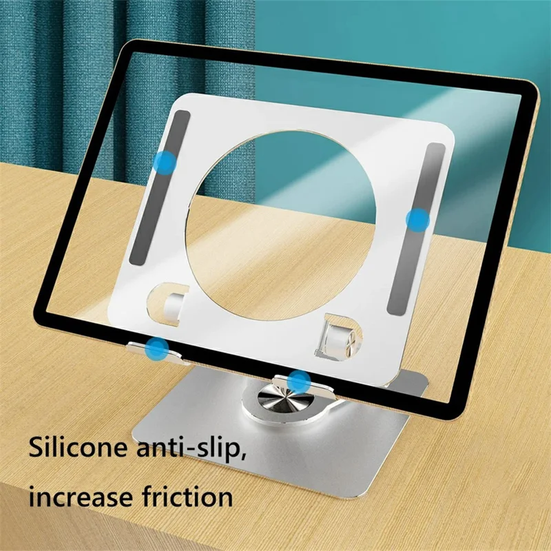 X1 360 Degree Rotating Mobile Phone Stand Foldable Tablet Bracket for Semiconductor Cooler - Dark Grey