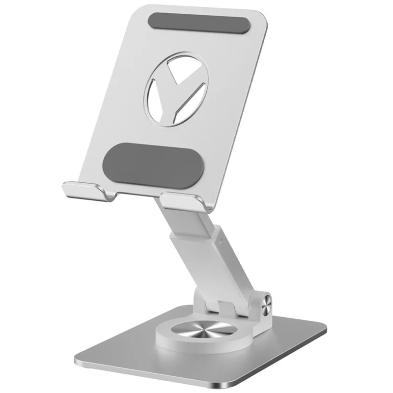 XWJ-3062 360 Degree Rotating Y-Shape Hollow Out Adjustable Desktop Bracket for Phone and Tablet - Silver