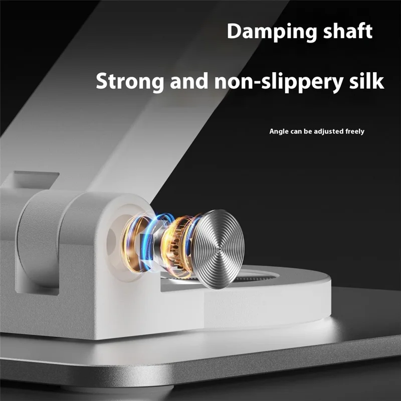 XWJ-3062 360 Degree Rotating Y-Shape Hollow Out Adjustable Desktop Bracket for Phone and Tablet - Silver