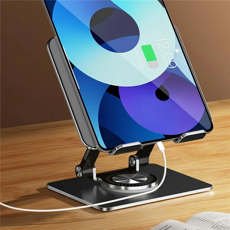 Suporte de Mesa com Rotação de 360 Graus para Telefones / Tablets - Preto