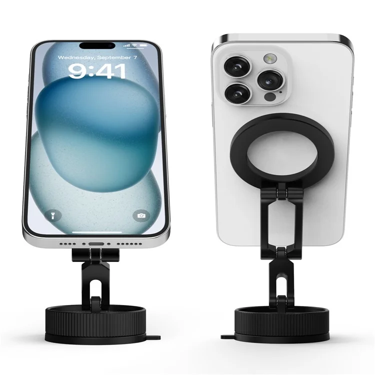 Bulk Purchasing KC04 Car Phone Mount with Strong Suction Cup, 3-Axis Adjustable Magnetic Quick-Release Cell Phone Holder