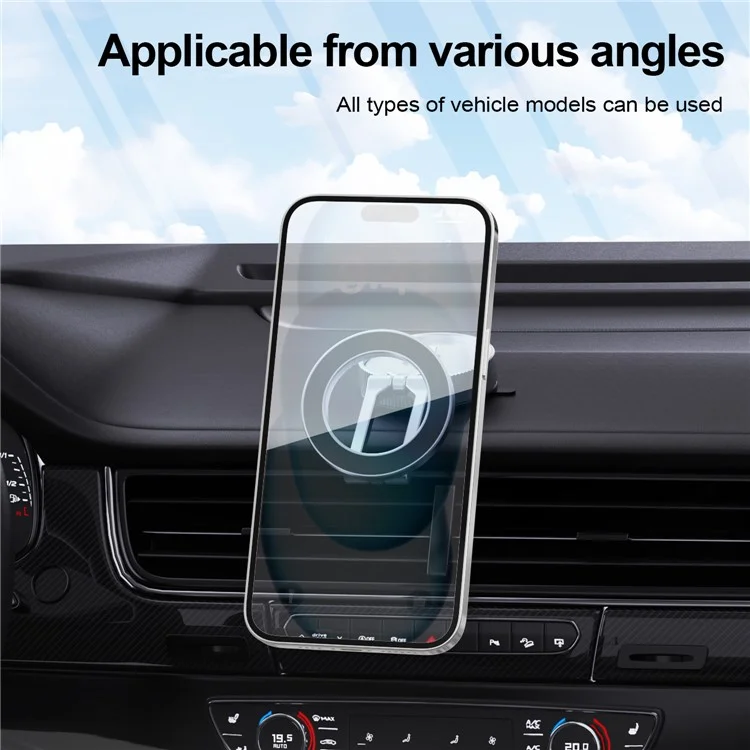 Bulk Purchasing KC04 Car Phone Mount with Strong Suction Cup, 3-Axis Adjustable Magnetic Quick-Release Cell Phone Holder