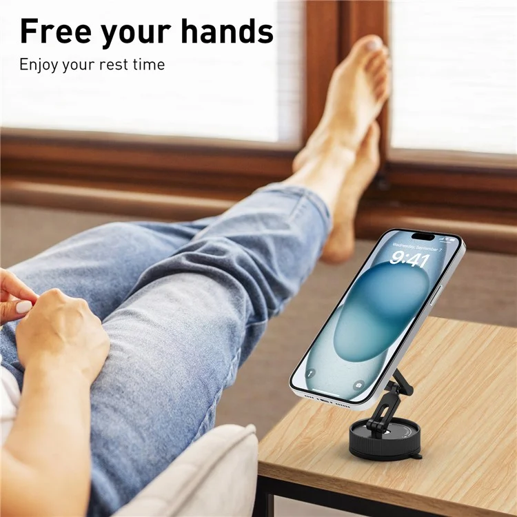 Bulk Purchasing KC04 Car Phone Mount with Strong Suction Cup, 3-Axis Adjustable Magnetic Quick-Release Cell Phone Holder