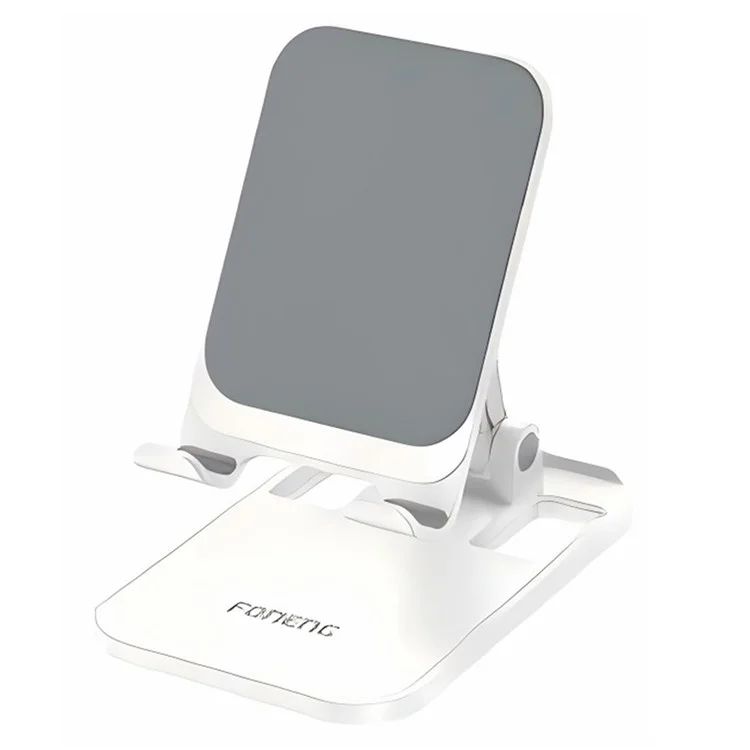Foneng CP108 Poldable de Téléphone de Bureau Pliable Support Support de Téléphone Portable Rétractable - Blanc