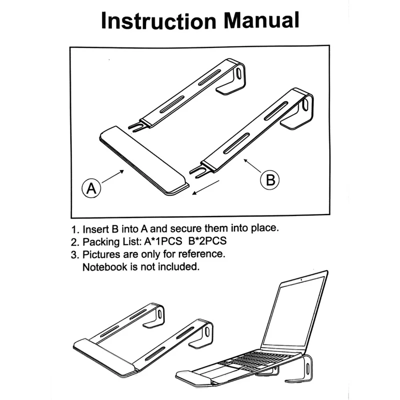 M8 Supporto per laptop in lega di alluminio rimovibile con supporto per polsi in silicone