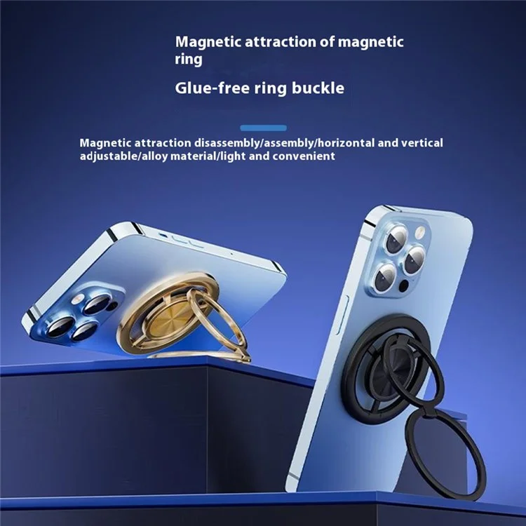 Compatible Avec le Stand de Bague de Téléphone de Magsafe - Noir