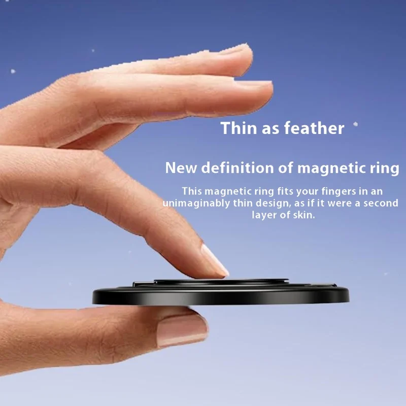 Compatible with Magsafe Phone Ring Stand Zinc Alloy Ultra-thin 360° Folding Magnetic Stand - Rose Gold