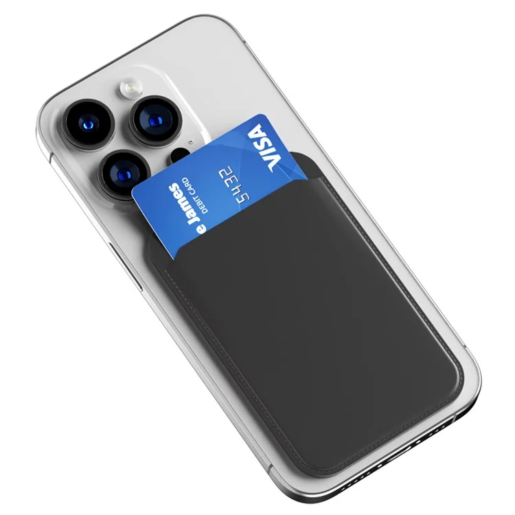 Cavitore di Telefono Pieghevole Magnetico Con Specchio, Bastoncino di Cellulare Sottile Leggero Sul Supporto Per Carta - Nero