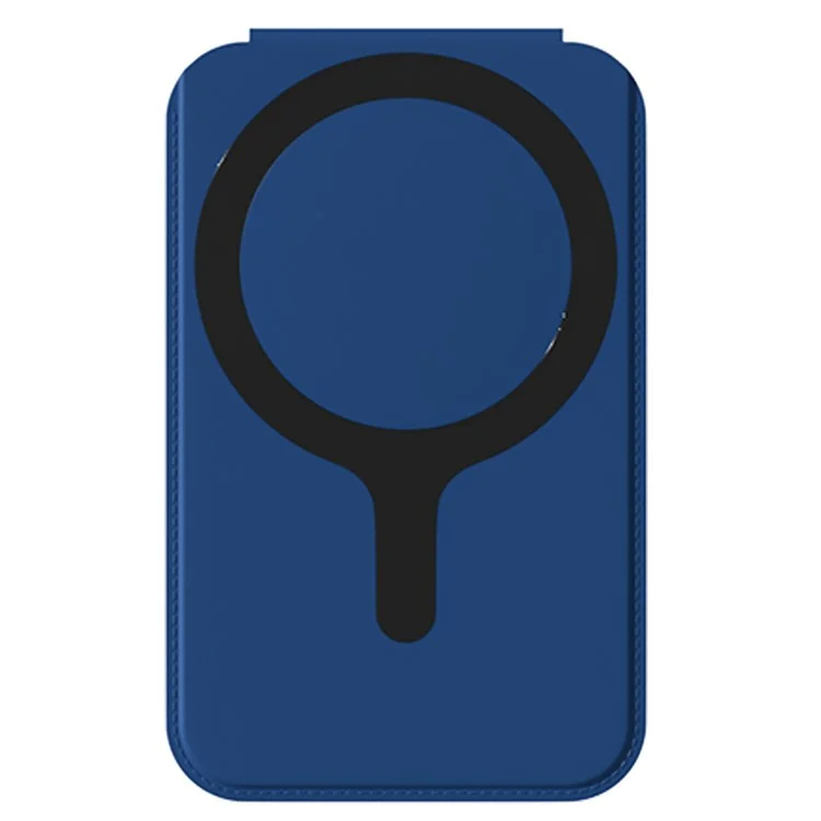 Magnetic Folding Phone Kickstand with Mirror, Lightweight Thin Cell Phone Stick on Card Holder - Navy Blue
