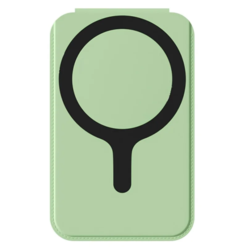 Magnetic Folding Phone Kickstand with Mirror, Lightweight Thin Cell Phone Stick on Card Holder - Light Green