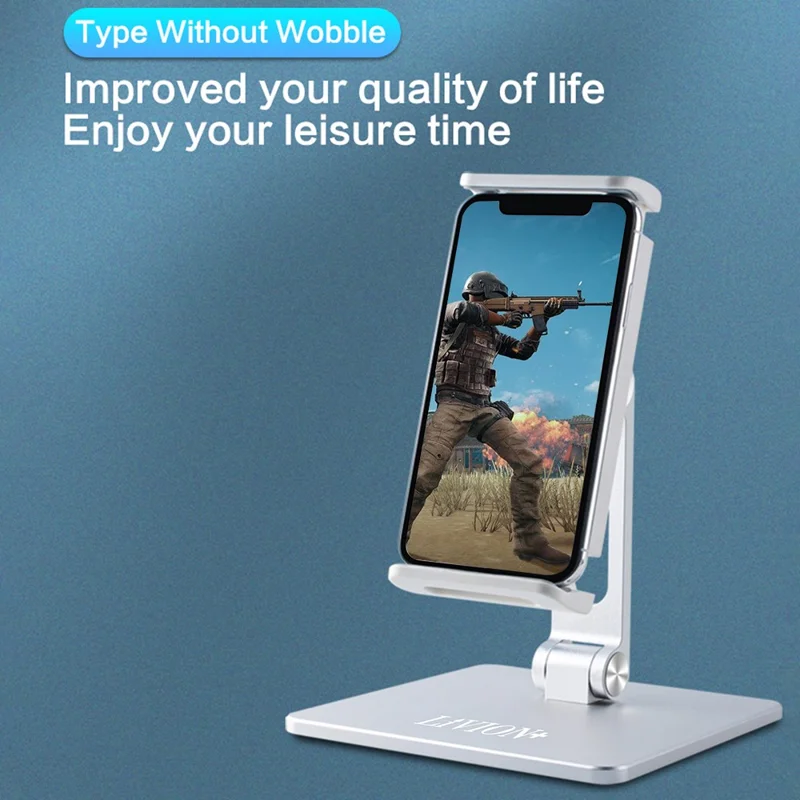 MT135 For Phone  /  Tablet Foldable Desktop Stand Lazy Holder 180° Adjustable Aluminum Alloy