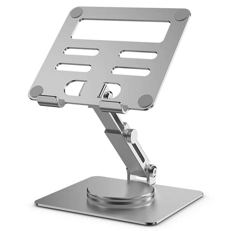MT136 Aluminum Alloy Stand for Phones, Tablets Adjustable Desktop Holder - Silver