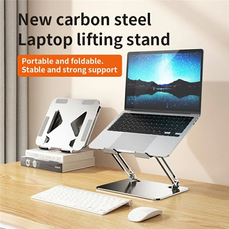 Soporte ajustable L306 para tabletas y portátiles de hasta 17.3 pulgadas, con disipación de calor portátil - Plata