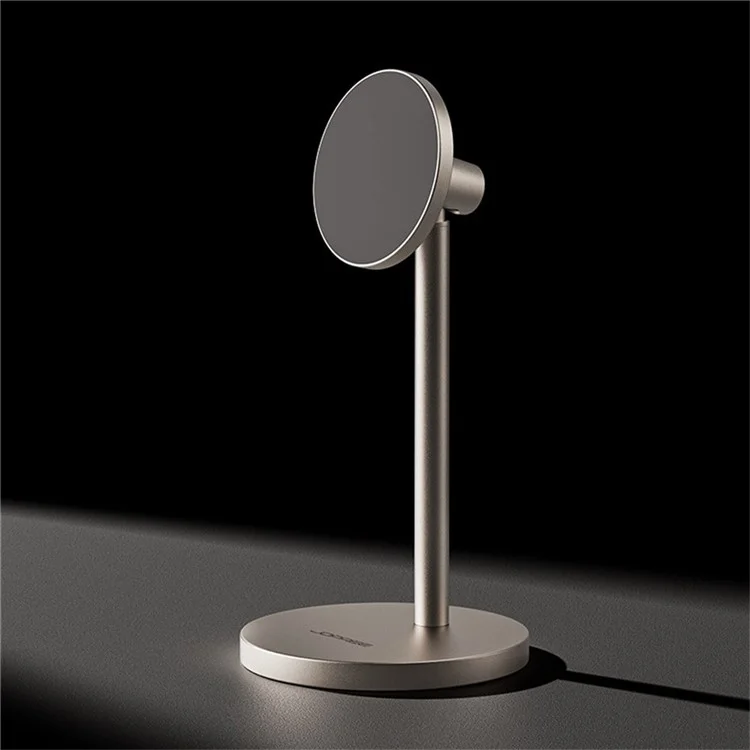 JOPREE X81 Supporto Magnetico da Scrivania per Cellulare - Porta Telefono Regolabile a 45 Gradi in Lega di Alluminio - Oro Titanio