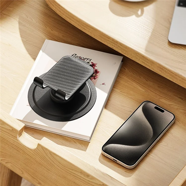JOPREE X88 Support de Téléphone Portable Pliable et Ajustable avec Rotation à 360° - Noir