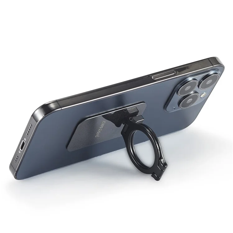 CMZWT CPS-036 Extended Phone Ring Holder Kickstand 360 Degree Rotation - Black