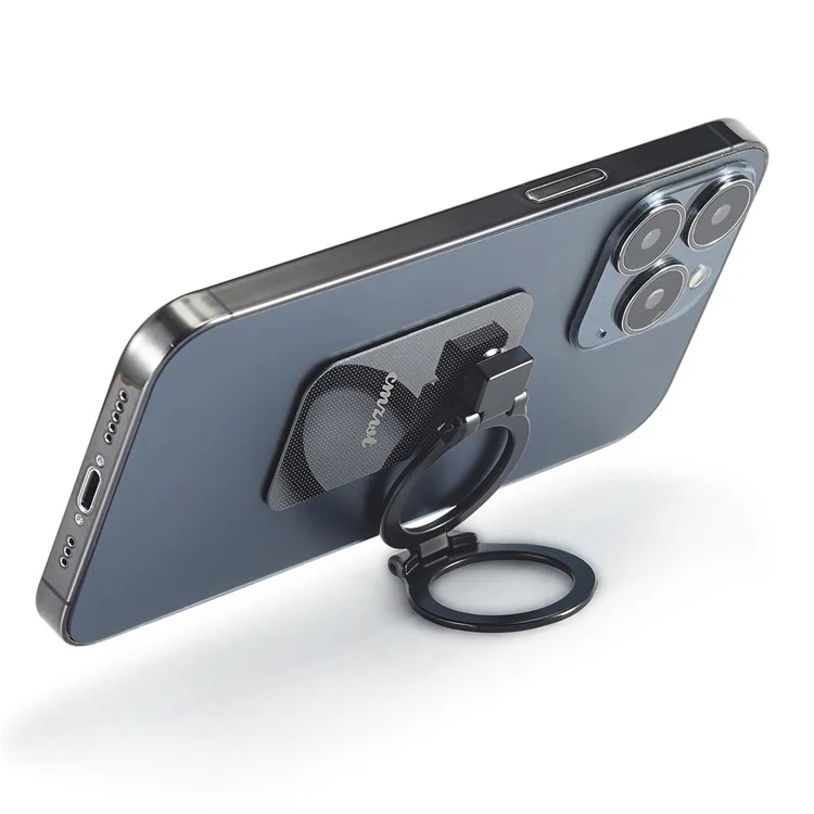 CMZWT CPS-036 Extended Phone Ring Holder Kickstand 360 Degree Rotation - Black