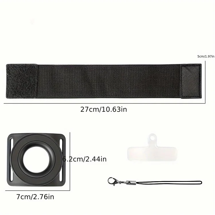 Magnetic Armband Phone Holder for iPhone 12-16 and Android Phone 360° Rotation Wristband Phone Mount