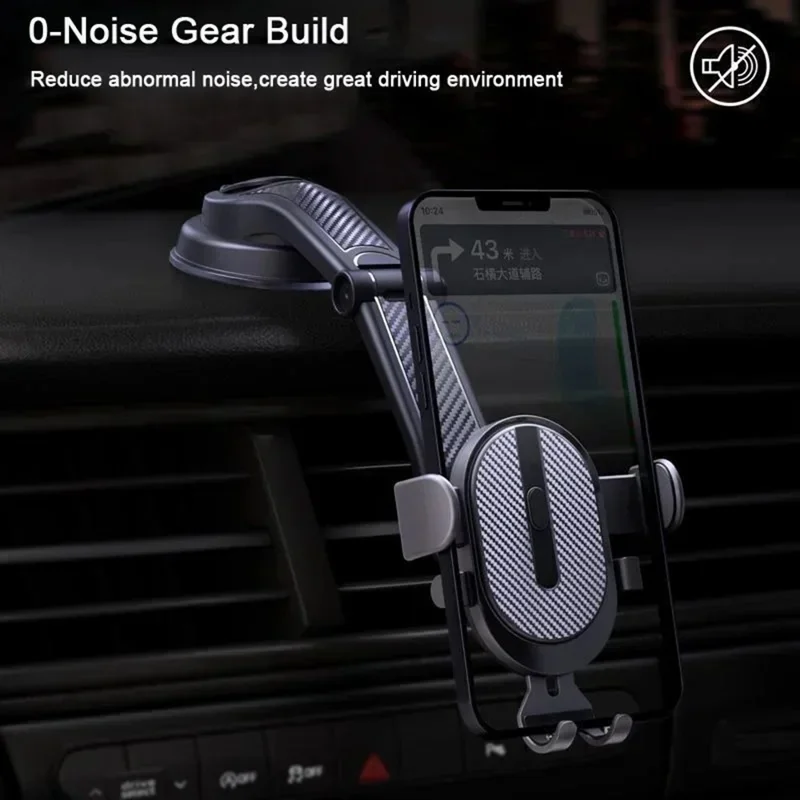 K03B Car Phone Holder Windscreen Dashboard 360° Rotation Suction Cup Mobile Phone Mount