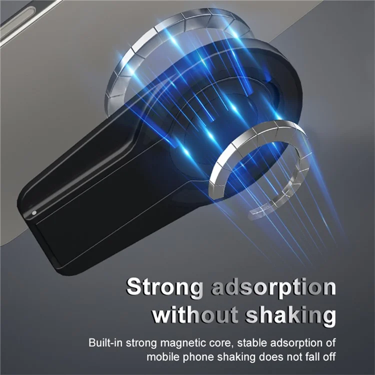Dual-Side Magnetic Foldable Stand For Phones Tablets Compact Adjustable Viewing Angles Desktop Holder - Silver
