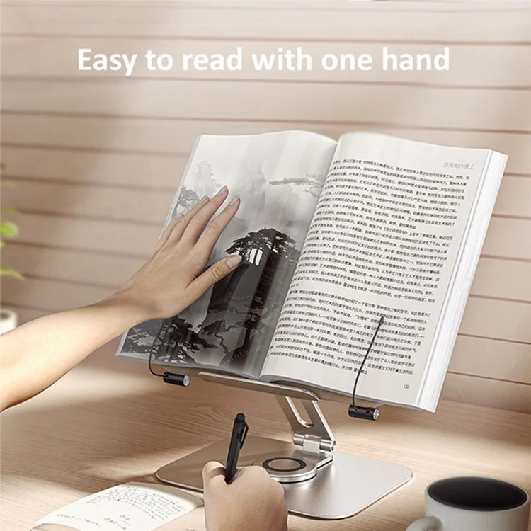 R02 Wood + Alluminio in Lega Laptop Staffa a 360 Gradi Rettenzione Deskshop Stand Desktop