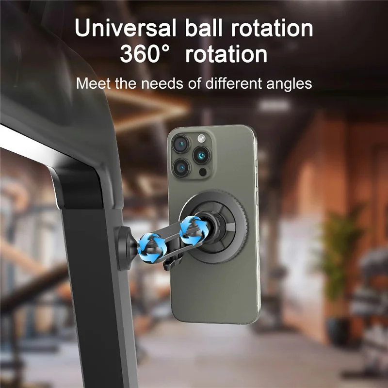 X036 Compatible with MagSafe Phone Holder with Magnetic Base Dual Ball Joint Arm Hands Free Bracket