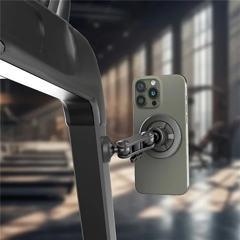 X036 Compatible with MagSafe Phone Holder with Magnetic Base Dual Ball Joint Arm Hands Free Bracket