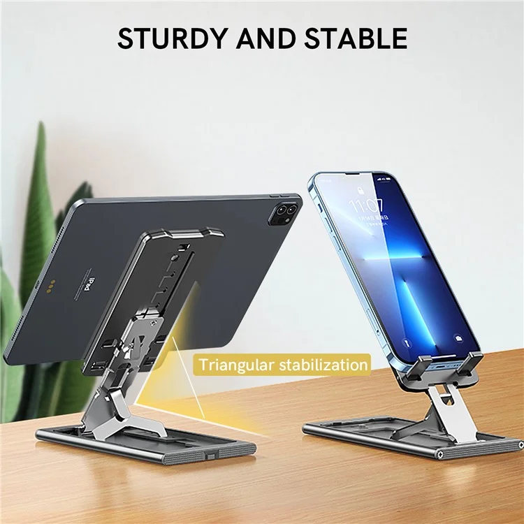 AHASTYLE WG69 Faltbarer Aluminium-Ständer für den Schreibtisch, mehrfach verstellbar - Blau