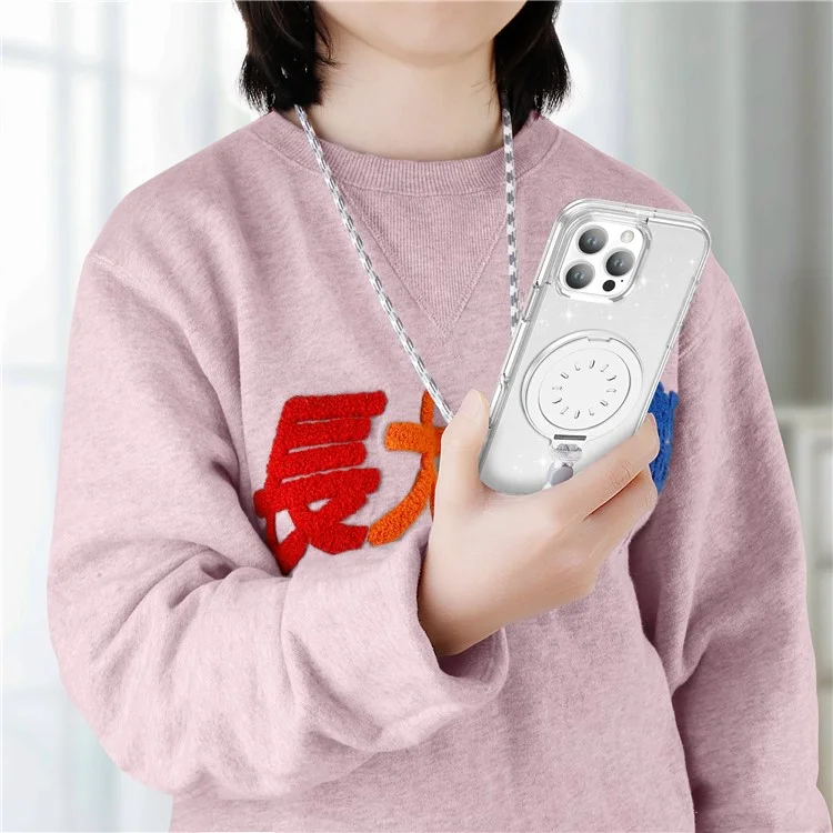 Compatible with MagSafe Aluminum Phone Stand with Aroma Diffuser and Mirror - White