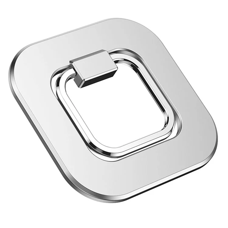 Magnetic Desktop Phone Mount Cell Phone Ring Finger Kickstand Compatible with MagSafe for iPhone 12 13 - Silver