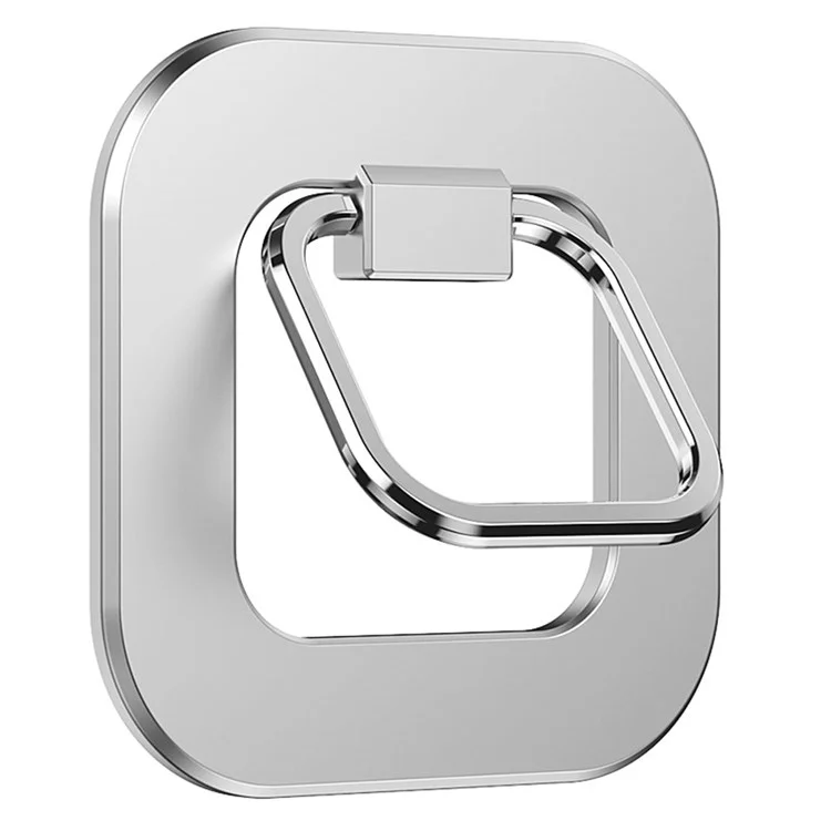 Magnetic Desktop Phone Mount Cell Phone Ring Finger Kickstand Compatible with MagSafe for iPhone 12 13 - Silver