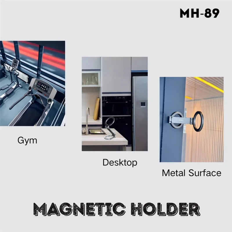 JMARY MH-89 Magnetischer Telefonständer kompatibel mit MagSafe, faltbar, verstellbar