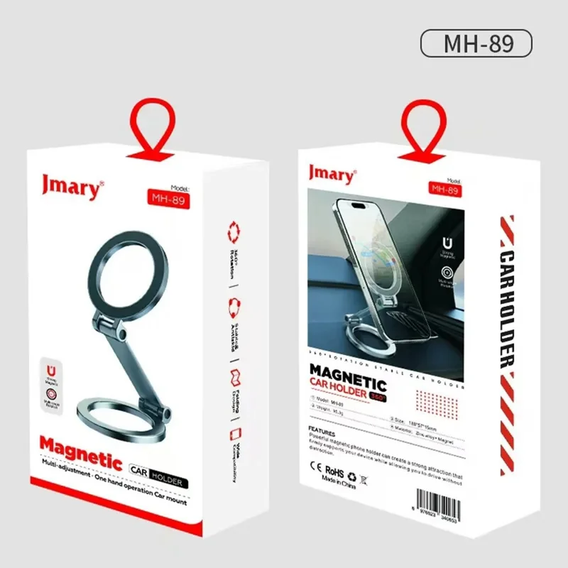 JMARY MH-89 Magnetischer Telefonständer kompatibel mit MagSafe, faltbar, verstellbar