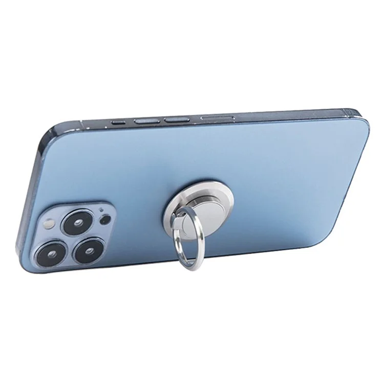 Stainless Steel Mobile Phone Metal Ring Buckle Rotatable Adhesive Cellphone Kickstand Support Car Magnetic Stand